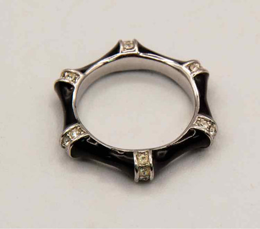 Lauren G.Adams Blk.Bamboo Ring/6