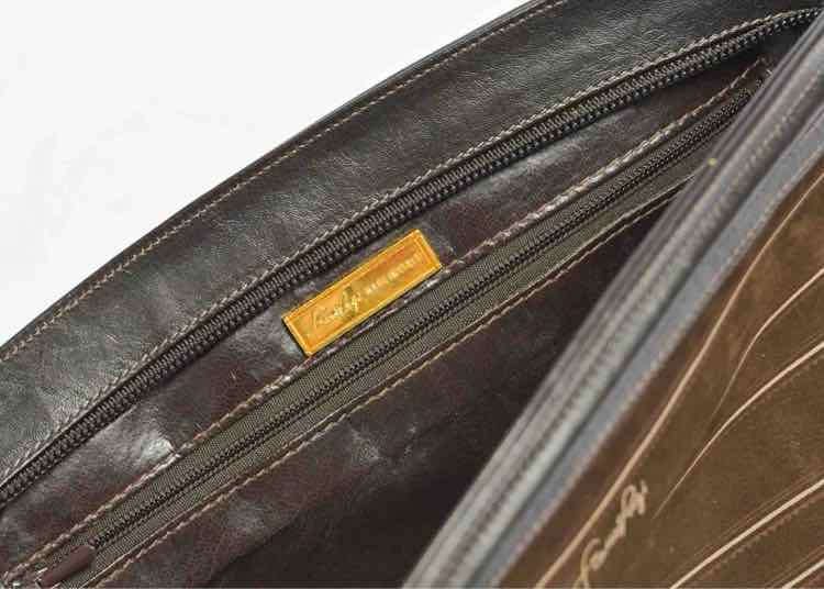 Franco Pugi Brown Leather Clutch