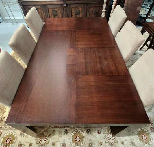 Wood Dining Table W/Leaf