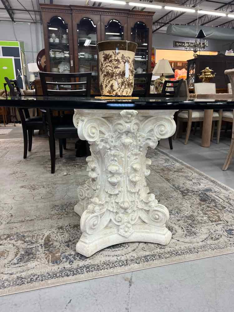 Glass Top Pedestal Table