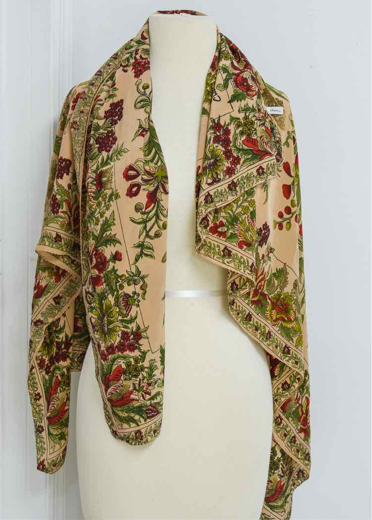 Vtg.Strya Paul Christina 100% Silk Shawl