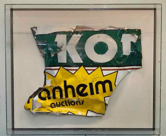 "Nascar Fender After Crash" Autographed Steve Grissom