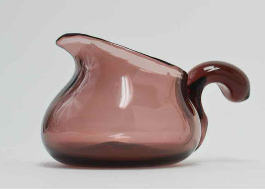 Blenko Amethyst Glass Squat Pitcher