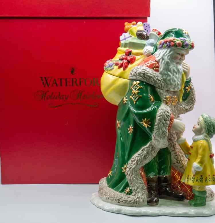 Waterford Ceramic Santa Cookie Jar