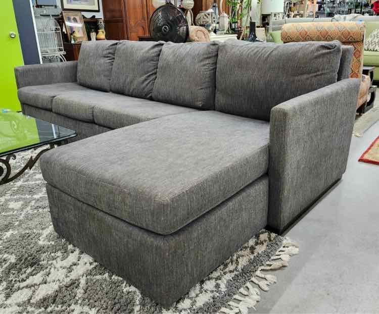 2pc American Leather Grey Line Couch