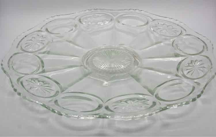 Vintage Tiffin Glass Dish Moon & Star