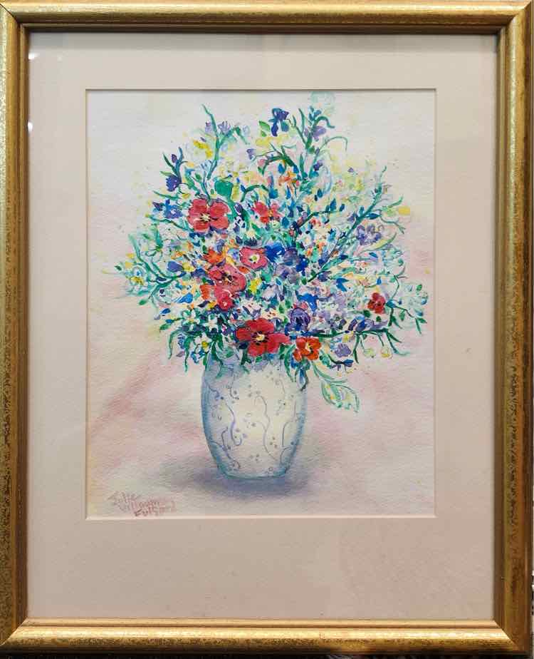 "Flower Arrangement" Watercolor by Julie Villoume