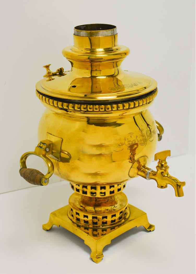 Antique Brass Moroccan Samovar