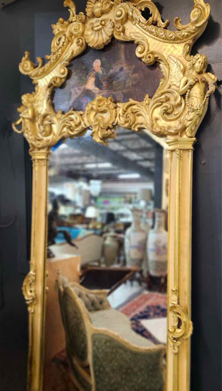 Trumeau Gold Mirror