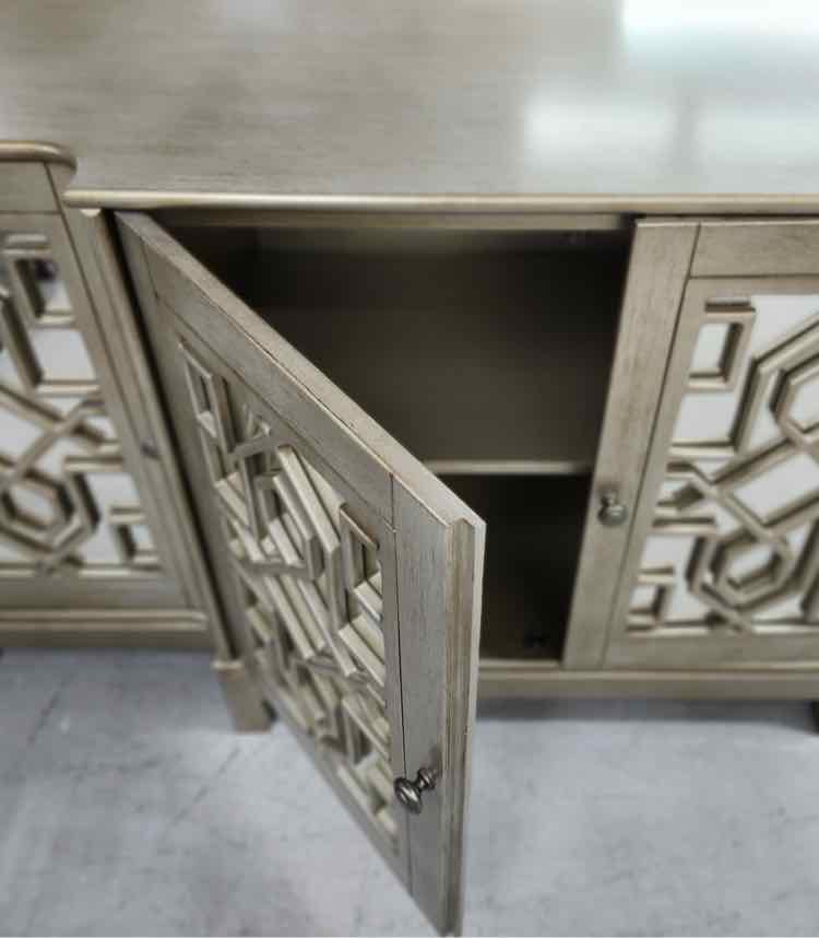Glass Front Sideboard Cabinet
