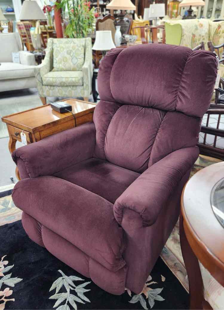 Electric Burgundy Recliner