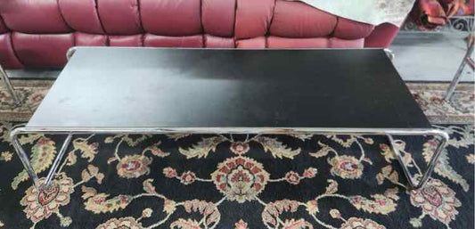 Black and Chrome Coffee Table
