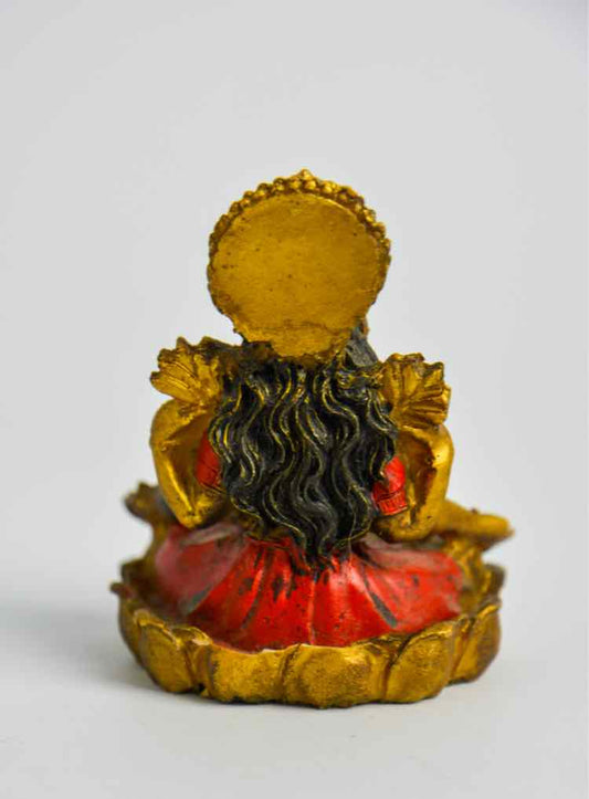 Goddess Of Wealth Wood Figurine