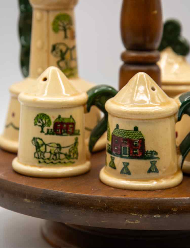 Vtg. Metlox Homestead Condiment Carousel