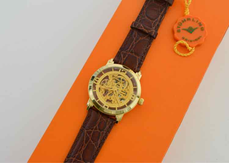 Stuhrling Men's Automatic Skeleton Watch