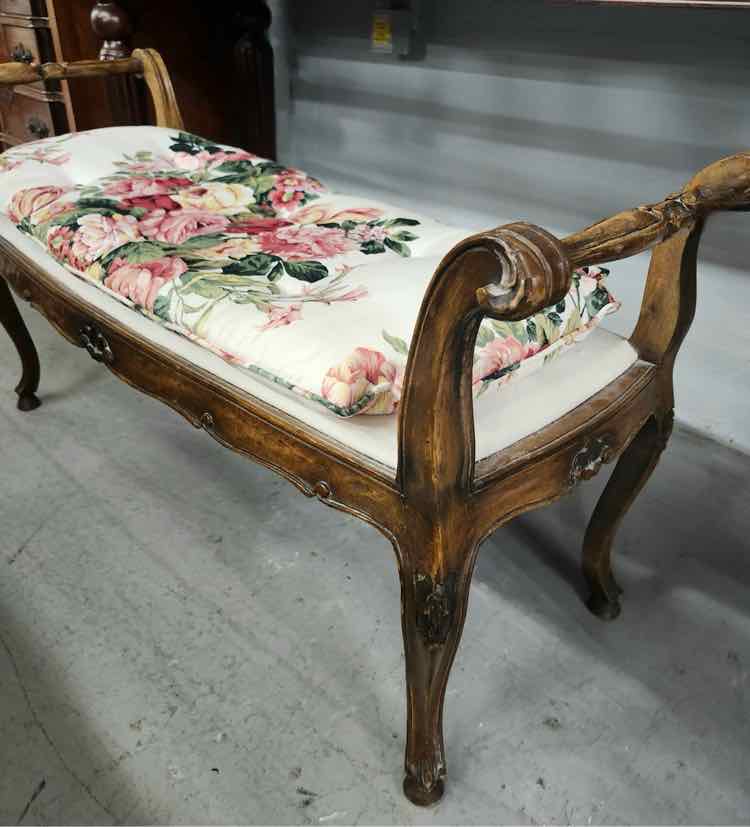 French Upholstered Bench