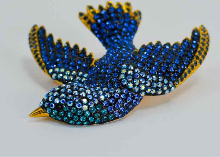 Joan Rivers Bird in Flight Brooch