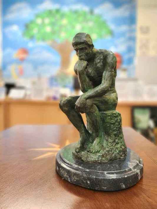 "Thinking Man" Bronze Sculpture by Auguste Rodin