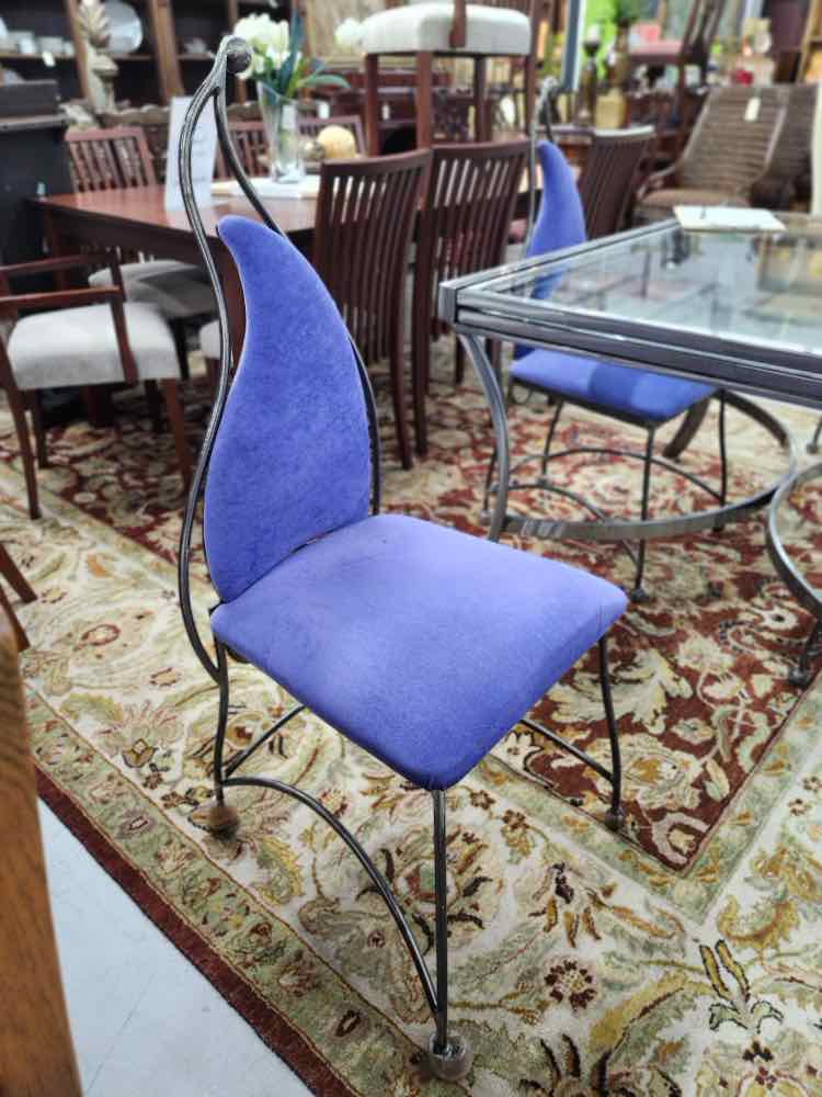 1980's Purple Deco Chairs