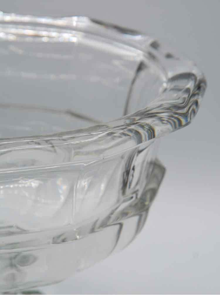 1950's Art Deco Crystal Pedestal Bowl