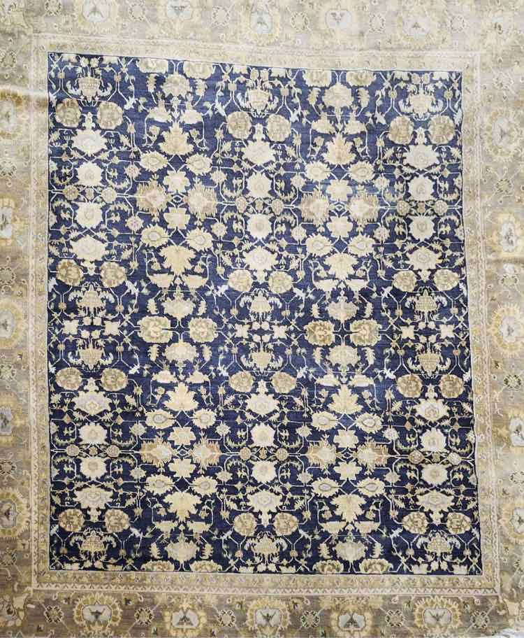 Beige/Blue/Green Tibetan Wool Rug