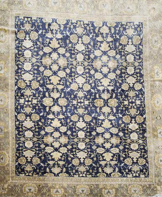 Beige/Blue/Green Tibetan Wool Rug