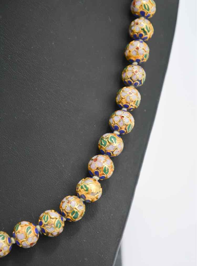 Vintage Cloisonné Necklace