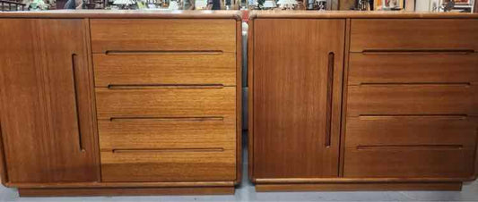 Teak 5 Drawer Armoire