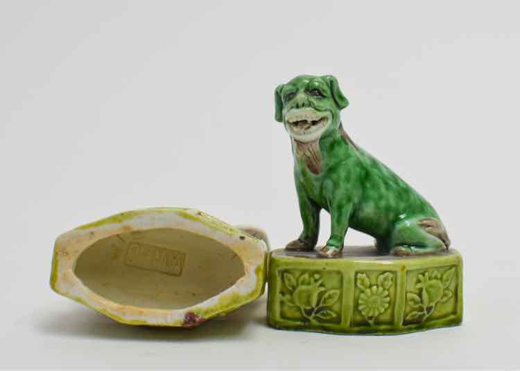 Pair of Chinese Sancai-Glazed Mud Dog & Foo Dog