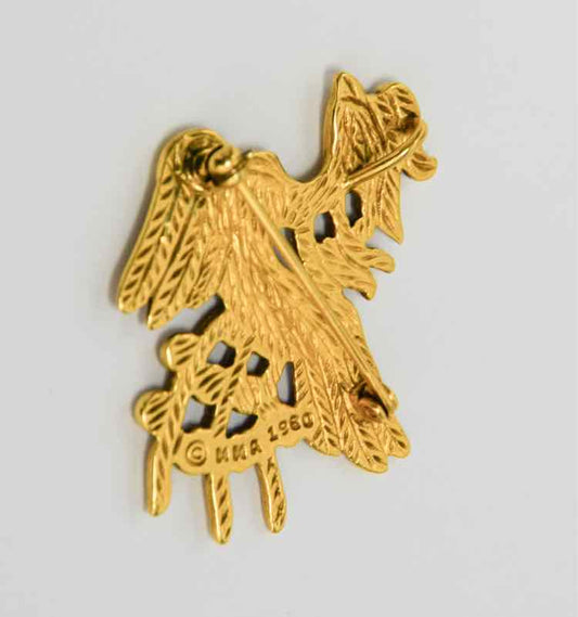 Vintage Peacock Pendant/Pin