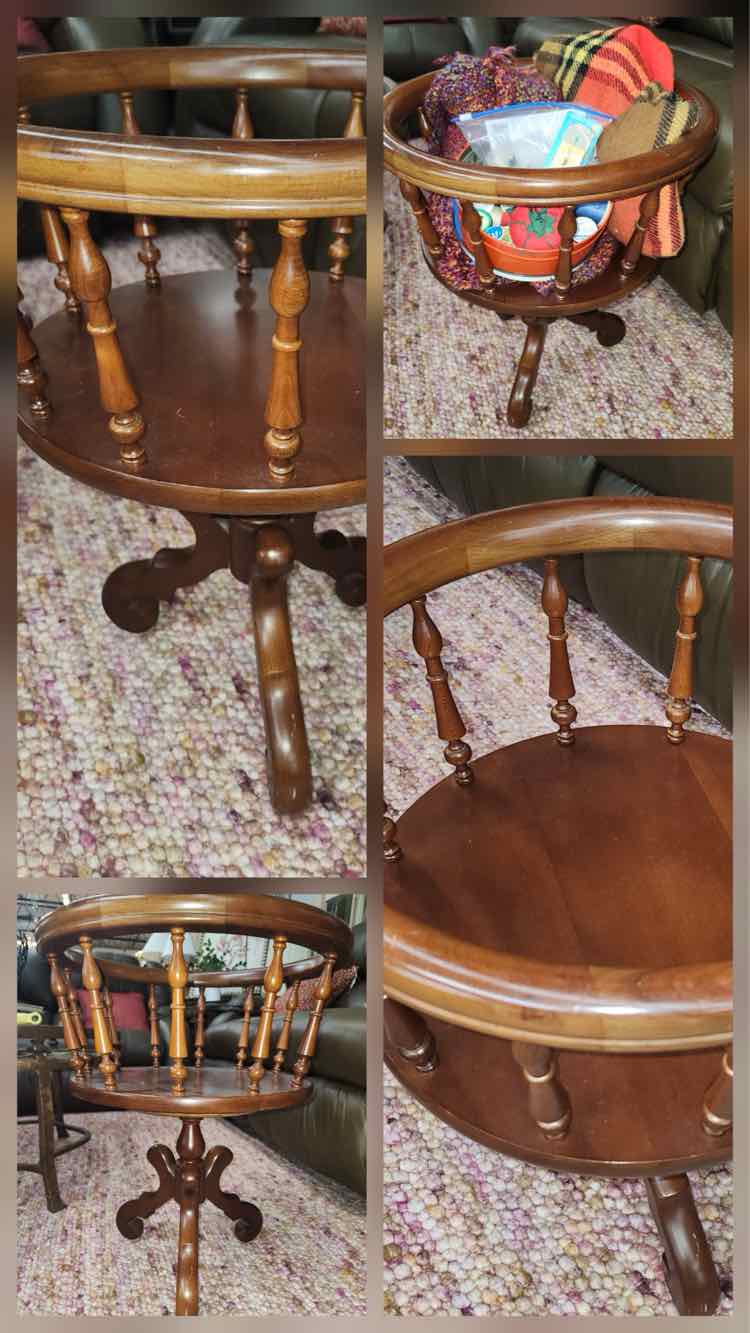Forslund Wooden Sewing Sewing/Knitting Basket