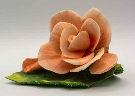 Orange Rose Porcelain Sculpture