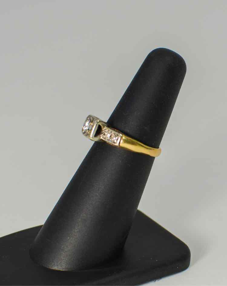 1950's 14K Princess Cut Diamond Ring