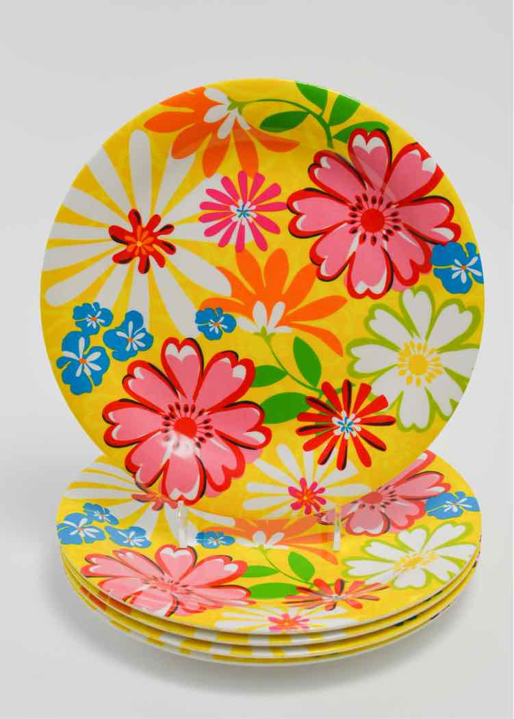 Melamine Floral Dishware