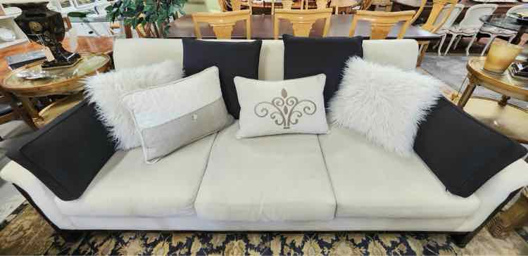 American Signature Couch w/Black Pillows