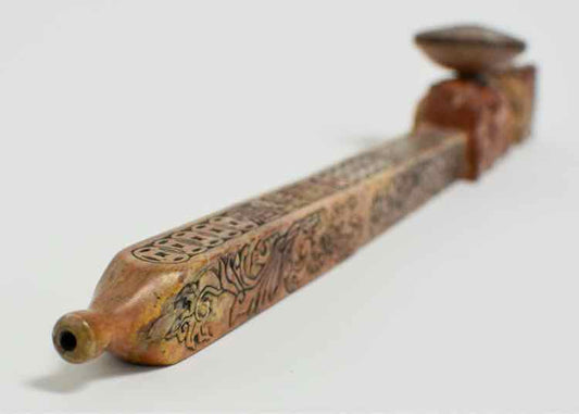 Carved Opium Pipe