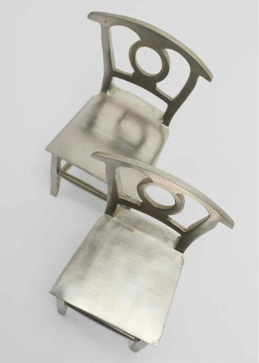Pottery Barn Solid Metal Chair Bookends