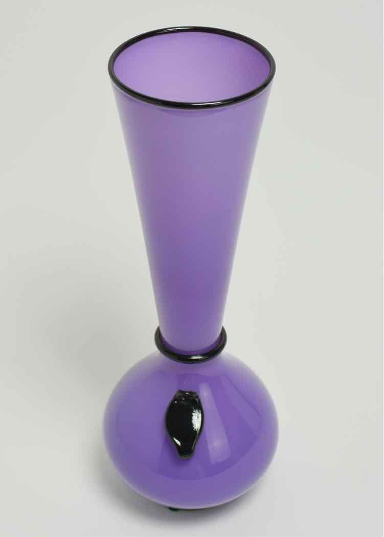 Purple Hand-Blown Vase