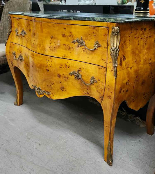 Louis XIV Bombay Chest w/Marble Top