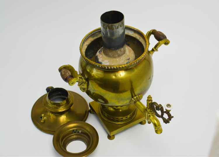 Antique 19th c. Russian Brass Samovar