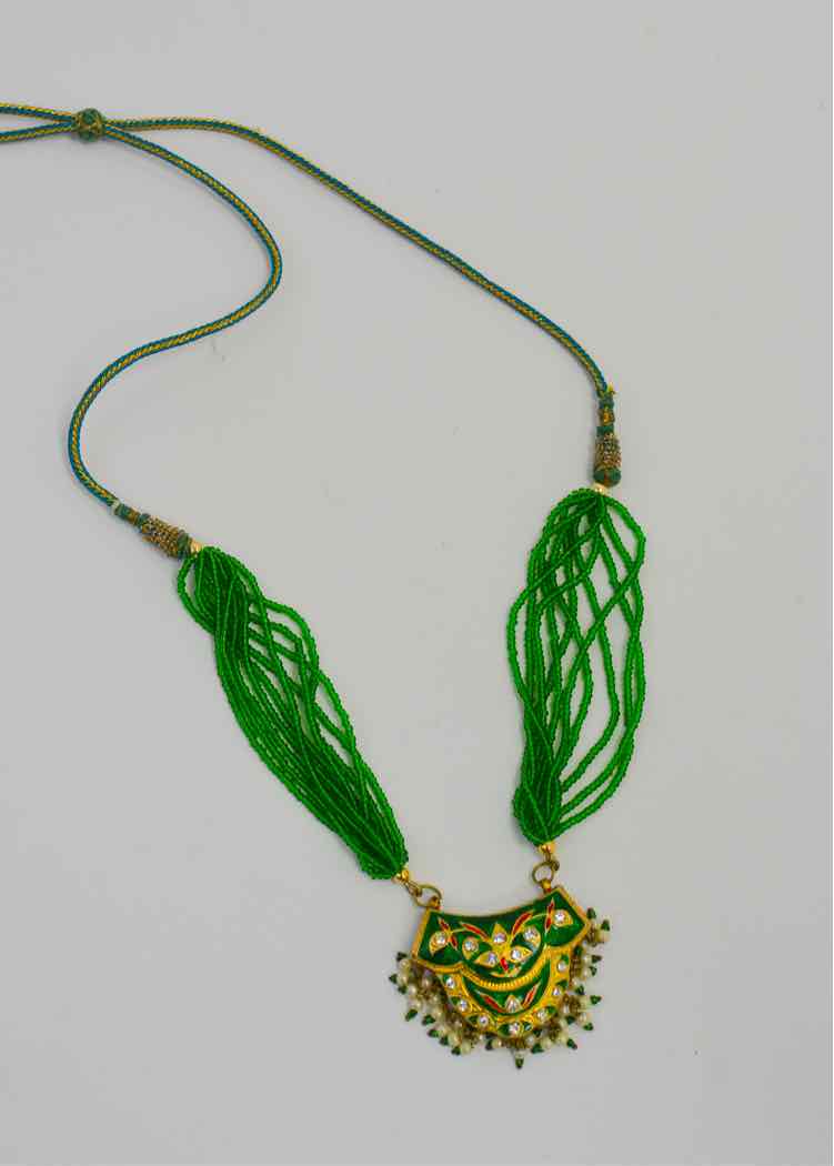 Meenakari Cloisonne Brass Necklace