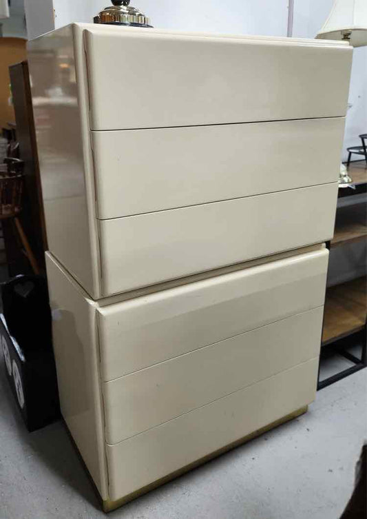 Pair of Beige Nightstands AS IS