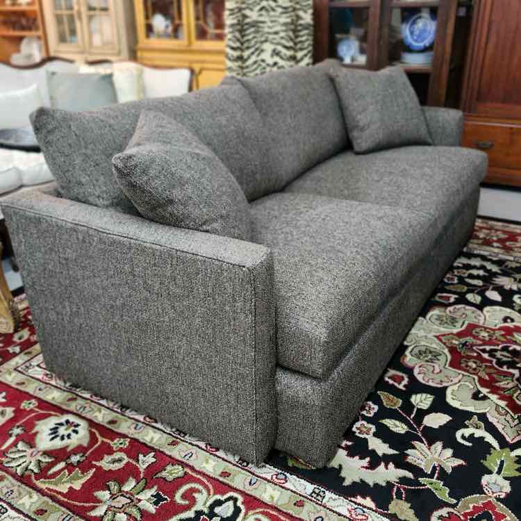 Crate and Barrel Dark Grey Couch