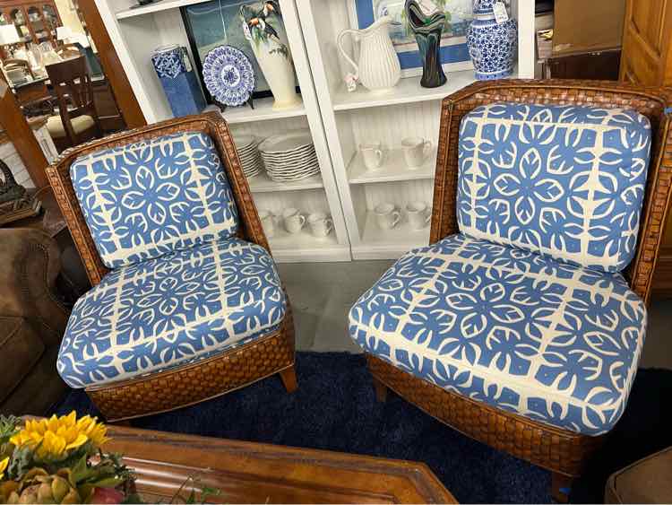 Pair of Rattan Chairs