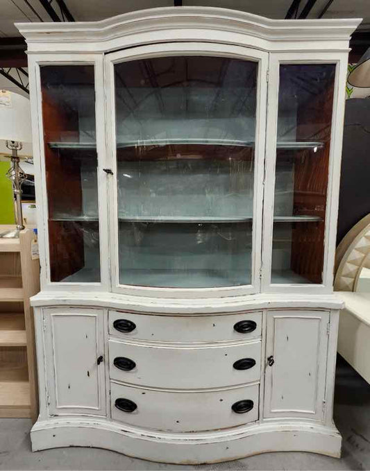 Bassett White Wash Hutch