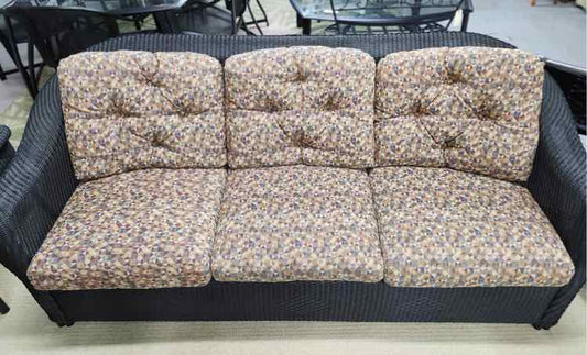 Black Wicker Couch