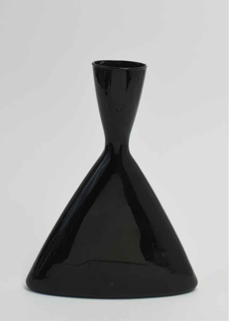 Cerreto Italian Black Ceramic Vase
