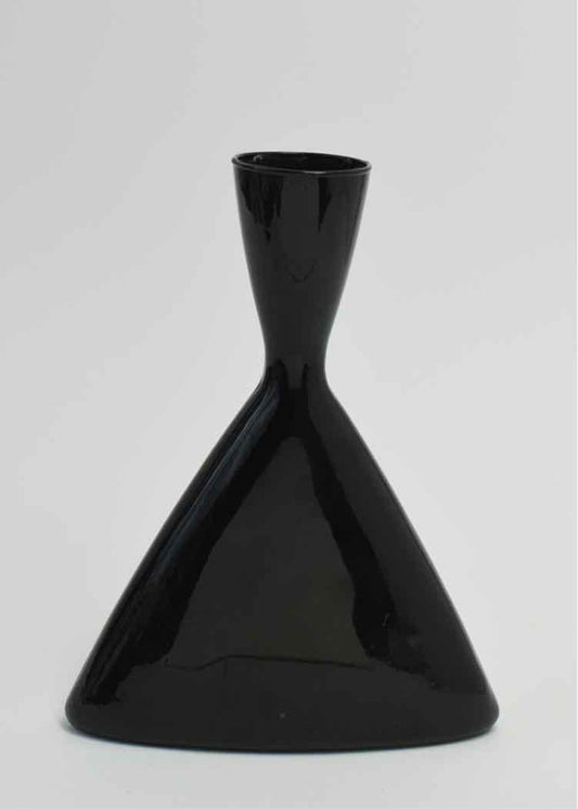 Cerreto Italian Black Ceramic Vase