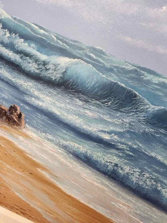 'On the Coast' Art Oil by L. Mallet
