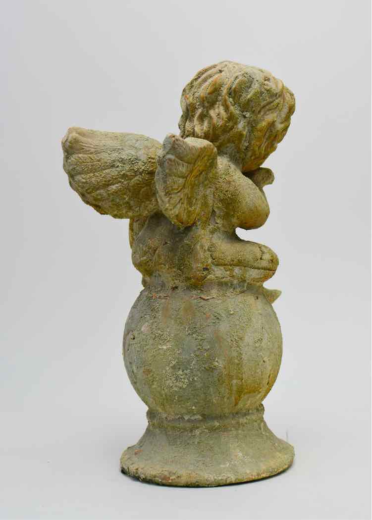 Terra Cotta Garden Cherub Statue